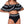 Load image into Gallery viewer, Señorita Off Shoulder Ruffle Top High Waisted Bikini - Black or Navy - Daily Chic