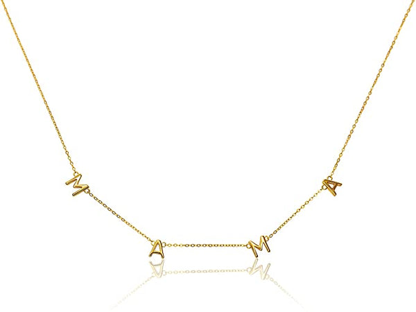 Dainty Mama Necklace - Gold, White Gold