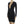 Load image into Gallery viewer, Nadia Long Sleeve Deep V Plunge Dress - Black - Daily Chic