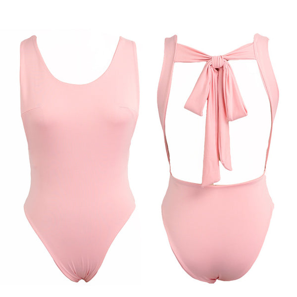 Alexa Tie Back Bodysuit - Pink or Red - Daily Chic