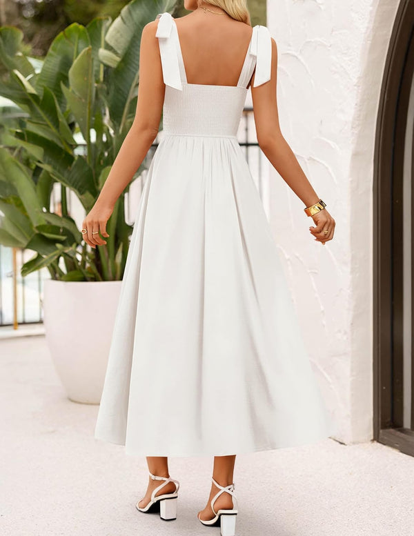 Meadow Muse Tie-Shoulder Maxi Dress