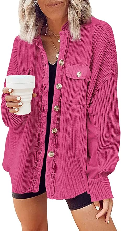 Winnie Waffle Knit Shacket