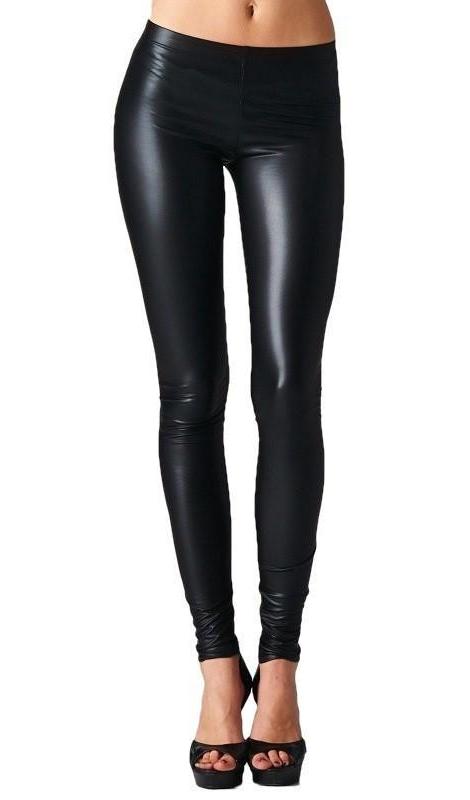 Zoe Leather Look Leggings - Black RESTOCKED! - Daily Chic