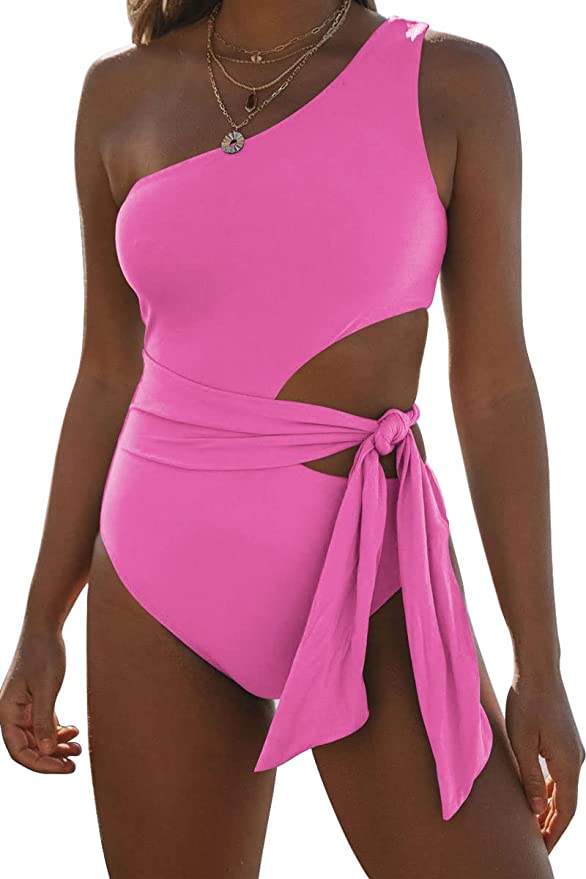 Palm Beach Side Tie One Piece Bathing Suit