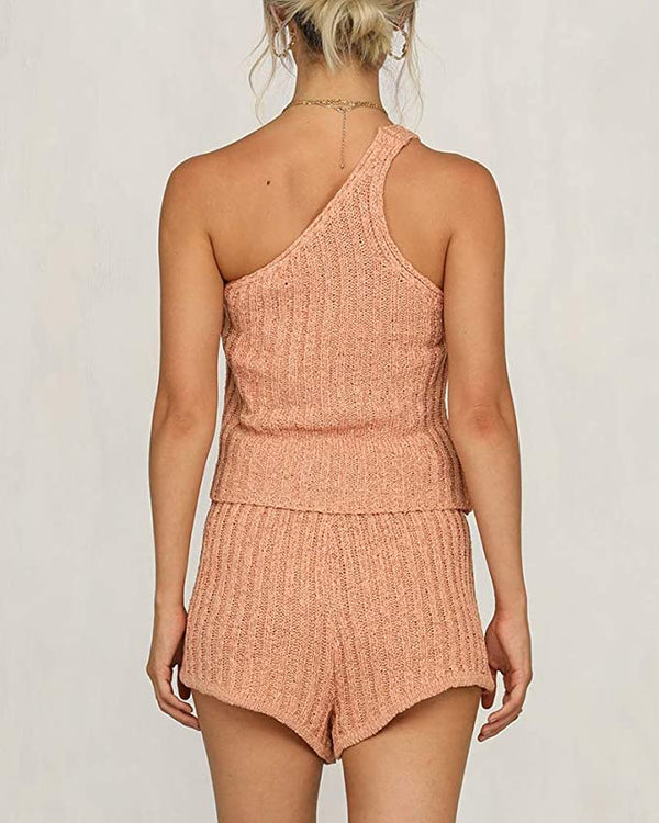 Acapulco One Shoulder Knit Set