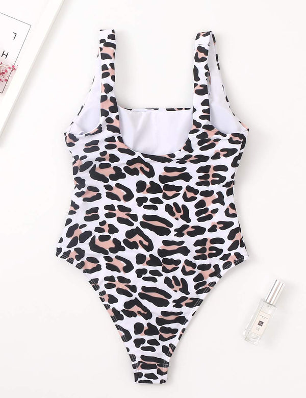 Leo One Piece Bathing Suit - Leopard - Daily Chic