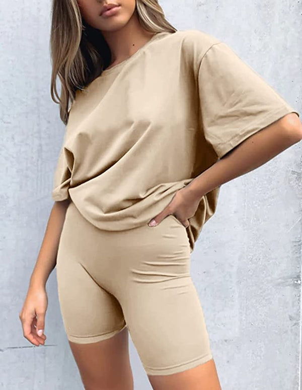 Joah Two Piece Biker Shorts Set