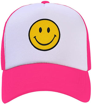 Good Vibes Only Smiley Face Trucker Hat