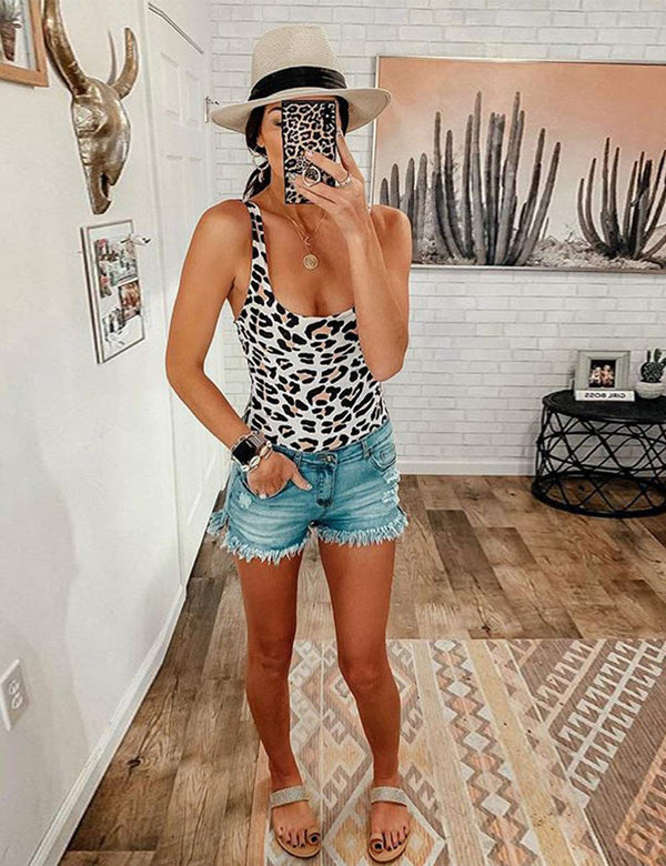Leo One Piece Bathing Suit - Leopard - Daily Chic