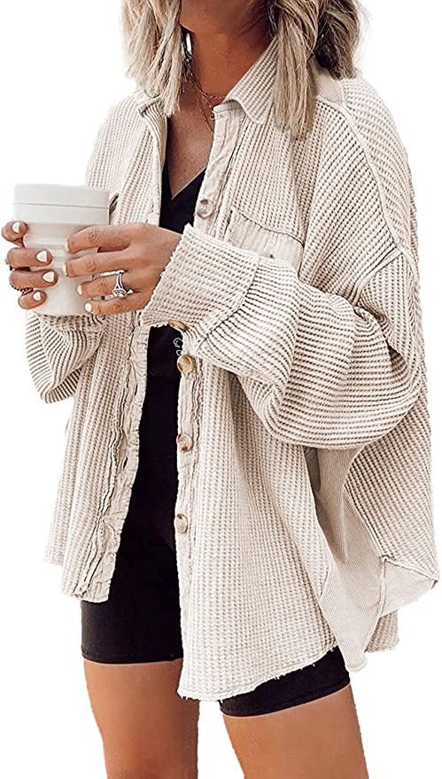 Winnie Waffle Knit Shacket