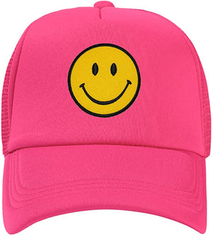 Good Vibes Only Smiley Face Trucker Hat