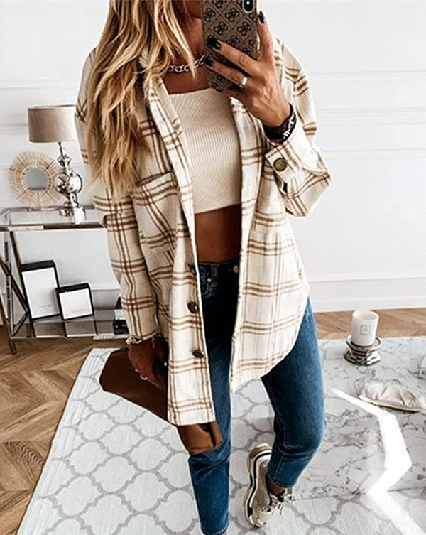 Layer on the Cozy Flannel Shacket