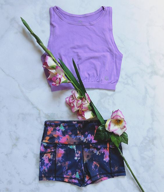Be Legendary Fit Crop Top - Sweet Lilac - Daily Chic