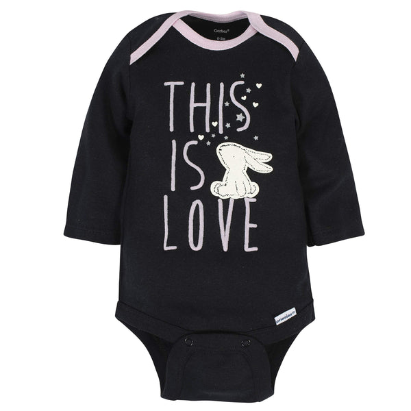Bunny Baby 6-Pack Long-Sleeve Onesie Bodysuits - Daily Chic