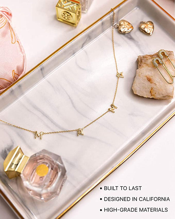 Dainty Mama Necklace - Gold, White Gold