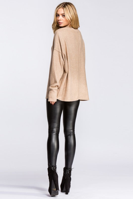 Zoe Leather Look Leggings - Black RESTOCKED! - Daily Chic