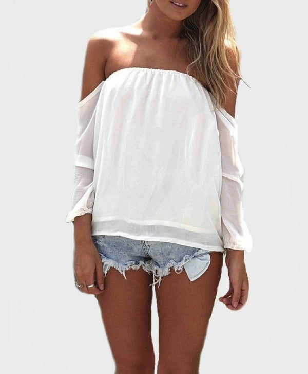 Wisteria Lane Off the Shoulder Blouse - Ivory RESTOCKED! - Daily Chic