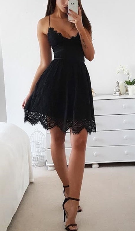 chinese dress ladies Macie Lace Up Back Lace Dress