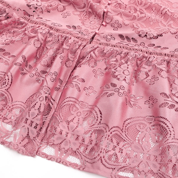 Sophie Lace Dress - White or Blush - Daily Chic